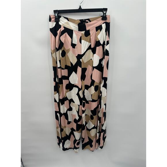 ANTHROPOLOGIE COREY LYNN CALTER Abstract Printed Wide Leg Pants // S - Picture 3 of 12